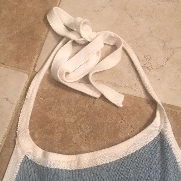 Brandy Melville Striped Halter Cropped Tank - Picture 4 of 7